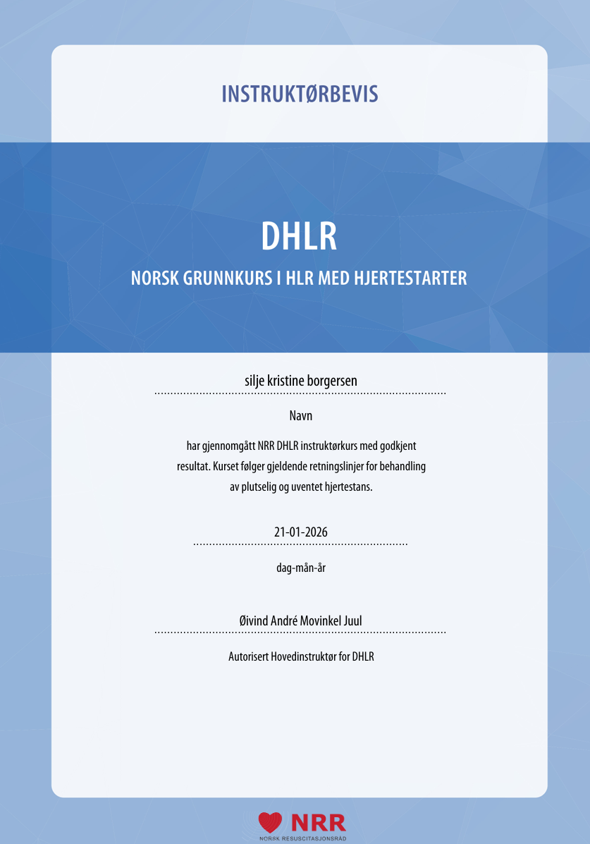 DHLR-kurs sertifisering